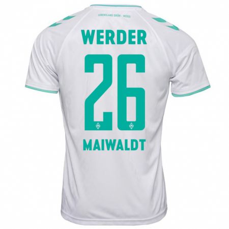 Kandiny Herren Julius Maiwaldt #26 Weiß Auswärtstrikot Trikot 2023/24 T-Shirt