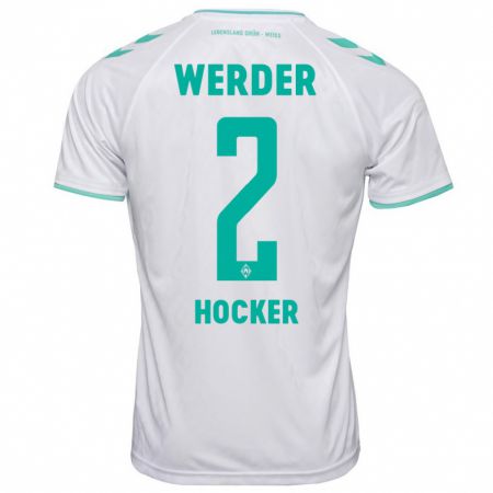 Kandiny Herren Luca Höcker #2 Weiß Auswärtstrikot Trikot 2023/24 T-Shirt