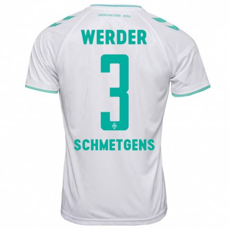 Kandiny Herren Mick Schmetgens #3 Weiß Auswärtstrikot Trikot 2023/24 T-Shirt