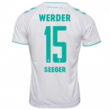 Kandiny Herren Ben Ekobena-Seeger #15 Weiß Auswärtstrikot Trikot 2023/24 T-Shirt