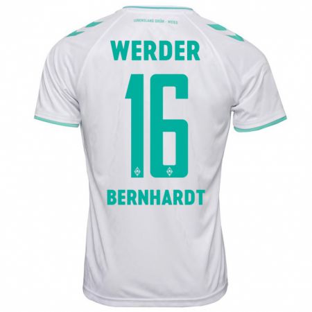 Kandiny Herren Emilie Bernhardt #16 Weiß Auswärtstrikot Trikot 2023/24 T-Shirt