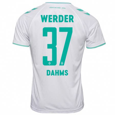 Kandiny Herren Lena Dahms #37 Weiß Auswärtstrikot Trikot 2023/24 T-Shirt