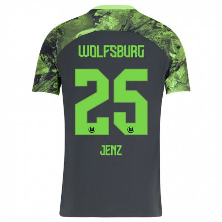 Kandiny Herren Moritz Jenz #25 Dunkelgrau Auswärtstrikot Trikot 2023/24 T-Shirt