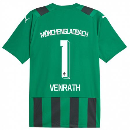 Kandiny Herren Lisa Venrath #1 Schwarz Grün Auswärtstrikot Trikot 2023/24 T-Shirt