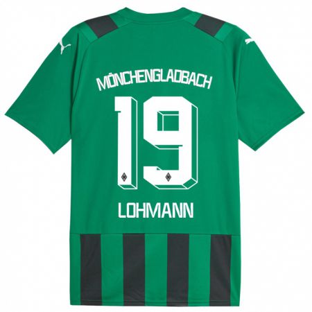 Kandiny Herren Mona Lohmann #19 Schwarz Grün Auswärtstrikot Trikot 2023/24 T-Shirt