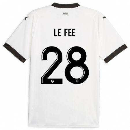 Kandiny Herren Enzo Le Fée #28 Weiß Auswärtstrikot Trikot 2023/24 T-Shirt