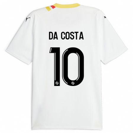Kandiny Herren David Pereira Da Costa #10 Schwarz Auswärtstrikot Trikot 2023/24 T-Shirt