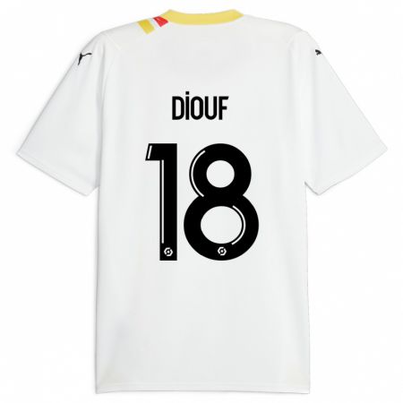 Kandiny Herren Andy Diouf #18 Schwarz Auswärtstrikot Trikot 2023/24 T-Shirt