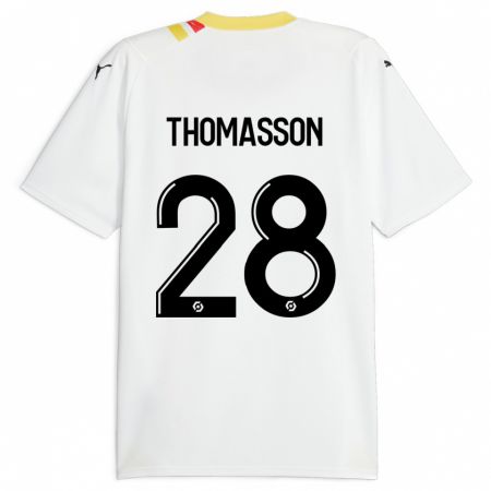 Kandiny Herren Adrien Thomasson #28 Schwarz Auswärtstrikot Trikot 2023/24 T-Shirt