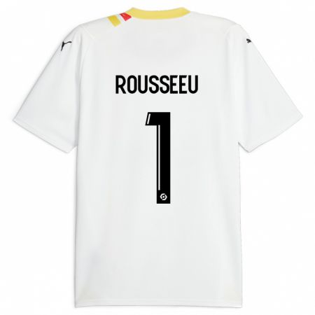 Kandiny Herren Justine Rousseeu #1 Schwarz Auswärtstrikot Trikot 2023/24 T-Shirt