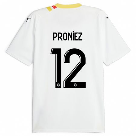 Kandiny Herren Fany Proniez #12 Schwarz Auswärtstrikot Trikot 2023/24 T-Shirt