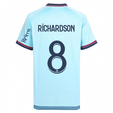 Kandiny Herren Amir Richardson #8 Himmelblau Auswärtstrikot Trikot 2023/24 T-Shirt