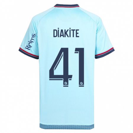 Kandiny Herren Ibrahim Diakité #41 Himmelblau Auswärtstrikot Trikot 2023/24 T-Shirt