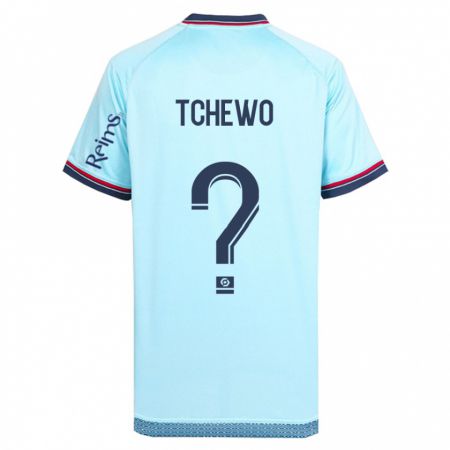Kandiny Herren Ryan Tchapda Tchewo #0 Himmelblau Auswärtstrikot Trikot 2023/24 T-Shirt