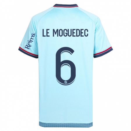 Kandiny Herren Anaële Le Moguédec #6 Himmelblau Auswärtstrikot Trikot 2023/24 T-Shirt