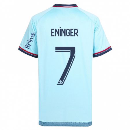 Kandiny Herren Thelma Eninger #7 Himmelblau Auswärtstrikot Trikot 2023/24 T-Shirt