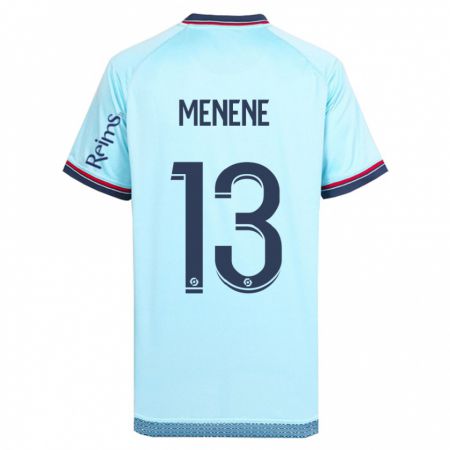 Kandiny Herren Meyong Menene #13 Himmelblau Auswärtstrikot Trikot 2023/24 T-Shirt