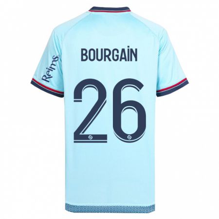 Kandiny Herren Lea Bourgain #26 Himmelblau Auswärtstrikot Trikot 2023/24 T-Shirt