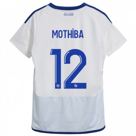 Kandiny Herren Lebo Mothiba #12 Weiß Auswärtstrikot Trikot 2023/24 T-Shirt
