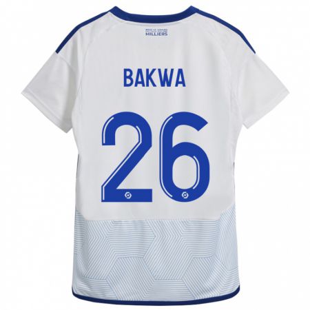 Kandiny Herren Dilane Bakwa #26 Weiß Auswärtstrikot Trikot 2023/24 T-Shirt