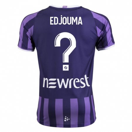 Kandiny Herren Noah Edjouma #0 Lila Auswärtstrikot Trikot 2023/24 T-Shirt