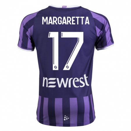 Kandiny Herren Jessica Margaretta #17 Lila Auswärtstrikot Trikot 2023/24 T-Shirt