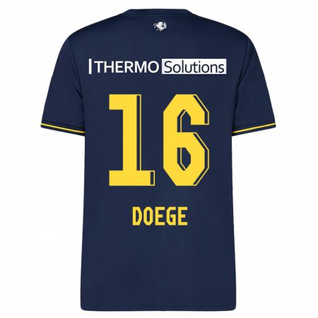 Kandiny Herren Leonie Doege #16 Marine Auswärtstrikot Trikot 2023/24 T-Shirt