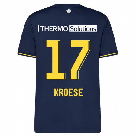 Kandiny Herren Fieke Kroese #17 Marine Auswärtstrikot Trikot 2023/24 T-Shirt