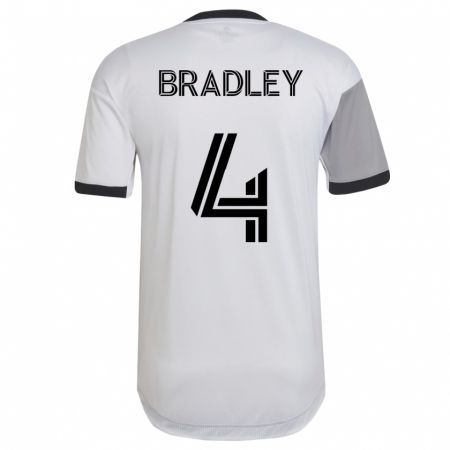 Kandiny Herren Michael Bradley #4 Weiß Auswärtstrikot Trikot 2023/24 T-Shirt