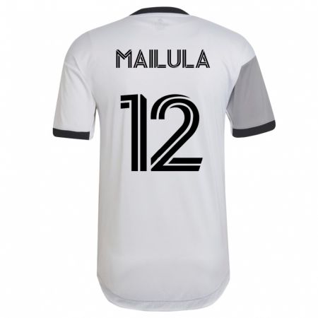 Kandiny Herren Cassius Mailula #12 Weiß Auswärtstrikot Trikot 2023/24 T-Shirt