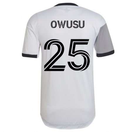 Kandiny Herren Prince Osei Owusu #25 Weiß Auswärtstrikot Trikot 2023/24 T-Shirt
