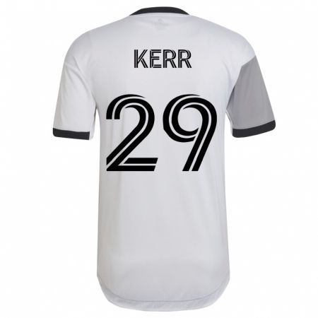 Kandiny Herren Deandre Kerr #29 Weiß Auswärtstrikot Trikot 2023/24 T-Shirt