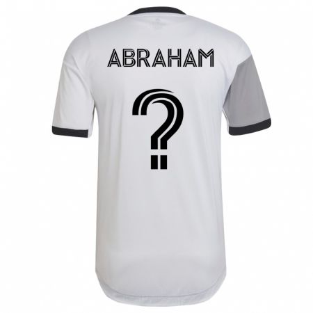 Kandiny Herren Nathaniel Abraham #0 Weiß Auswärtstrikot Trikot 2023/24 T-Shirt