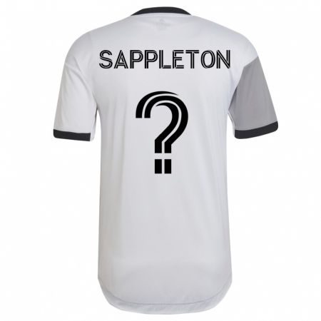 Kandiny Herren Spencer Sappleton #0 Weiß Auswärtstrikot Trikot 2023/24 T-Shirt