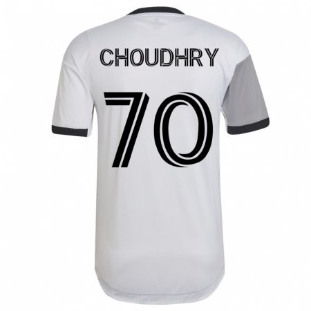 Kandiny Herren Benjamin Choudhry #70 Weiß Auswärtstrikot Trikot 2023/24 T-Shirt