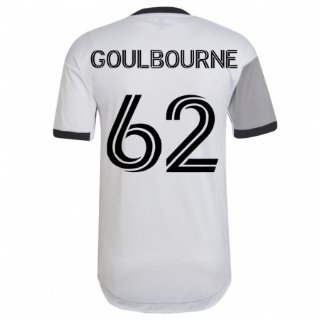 Kandiny Herren Rohan Goulbourne #62 Weiß Auswärtstrikot Trikot 2023/24 T-Shirt