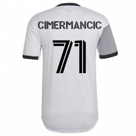 Kandiny Herren Markus Cimermancic #71 Weiß Auswärtstrikot Trikot 2023/24 T-Shirt