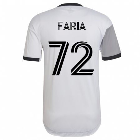 Kandiny Herren Jordan Faria #72 Weiß Auswärtstrikot Trikot 2023/24 T-Shirt