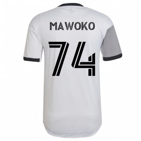 Kandiny Herren Kundai Mawoko #74 Weiß Auswärtstrikot Trikot 2023/24 T-Shirt
