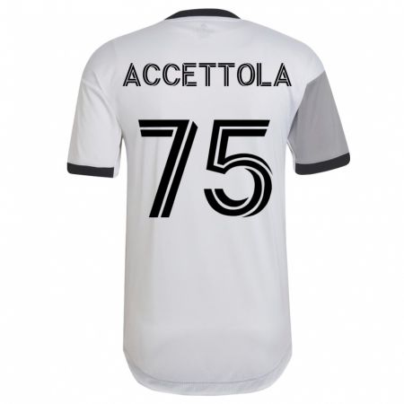 Kandiny Herren Luca Accettola #75 Weiß Auswärtstrikot Trikot 2023/24 T-Shirt