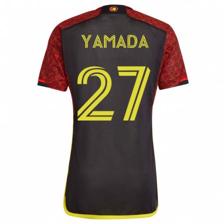Kandiny Herren Hikari Yamada #27 Orangefarben Auswärtstrikot Trikot 2023/24 T-Shirt