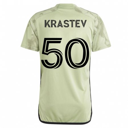 Kandiny Herren Filip Krastev #50 Grün Auswärtstrikot Trikot 2023/24 T-Shirt