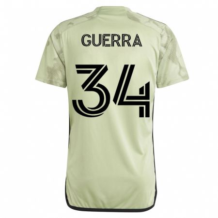 Kandiny Herren Decarlo Guerra #34 Grün Auswärtstrikot Trikot 2023/24 T-Shirt