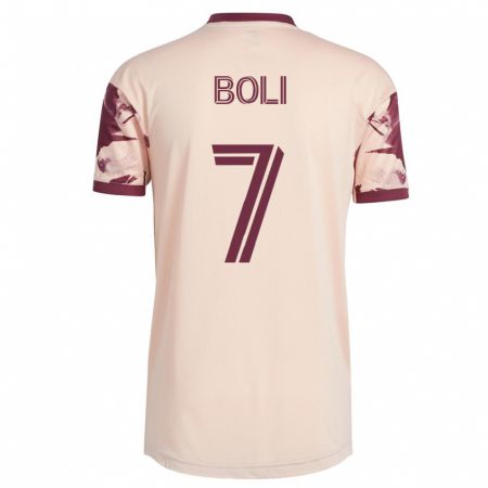 Kandiny Herren Franck Boli #7 Cremefarben Auswärtstrikot Trikot 2023/24 T-Shirt