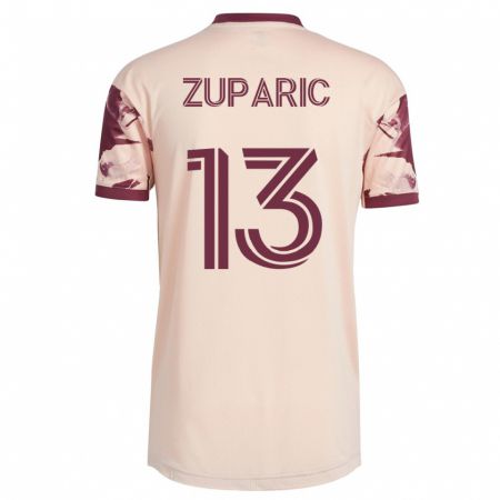 Kandiny Herren Dario Zuparic #13 Cremefarben Auswärtstrikot Trikot 2023/24 T-Shirt