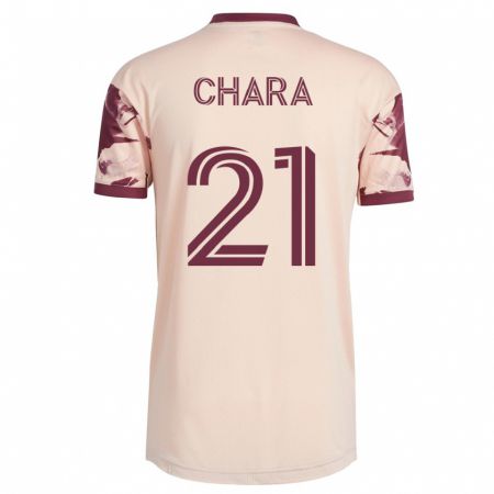 Kandiny Herren Diego Chará #21 Cremefarben Auswärtstrikot Trikot 2023/24 T-Shirt