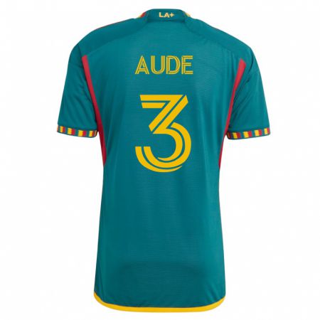 Kandiny Herren Julián Aude #3 Grün Auswärtstrikot Trikot 2023/24 T-Shirt