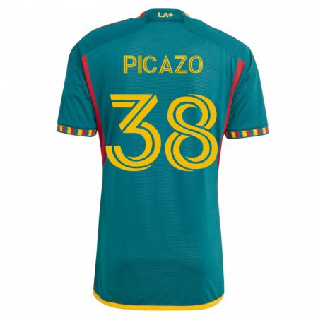 Kandiny Herren Axel Picazo #38 Grün Auswärtstrikot Trikot 2023/24 T-Shirt