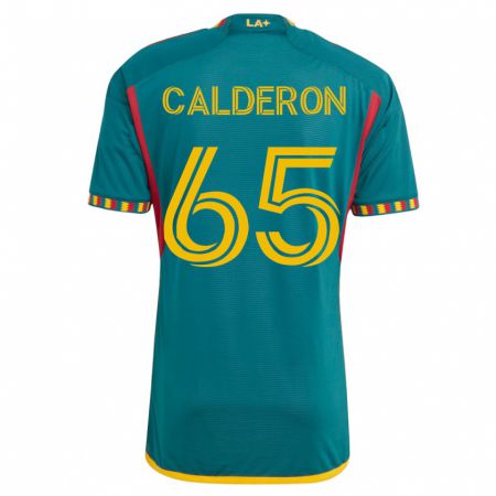 Kandiny Herren Juan Calderón #65 Grün Auswärtstrikot Trikot 2023/24 T-Shirt