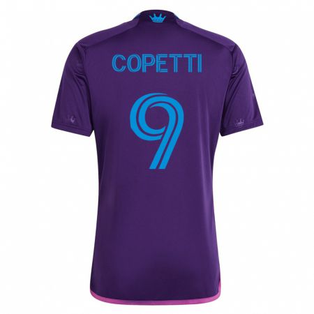 Kandiny Herren Enzo Copetti #9 Violett Auswärtstrikot Trikot 2023/24 T-Shirt